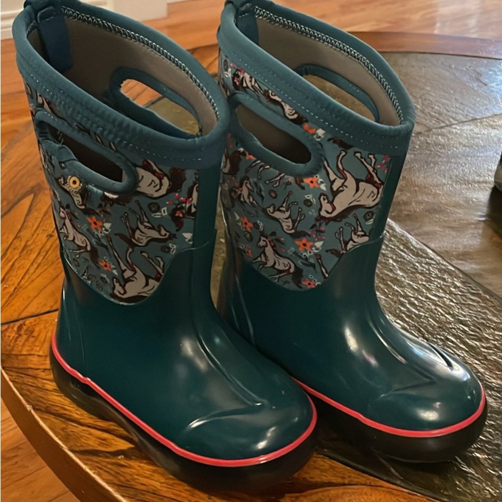 Bogs boots. Toddler/little kid size 10. Unicorns!